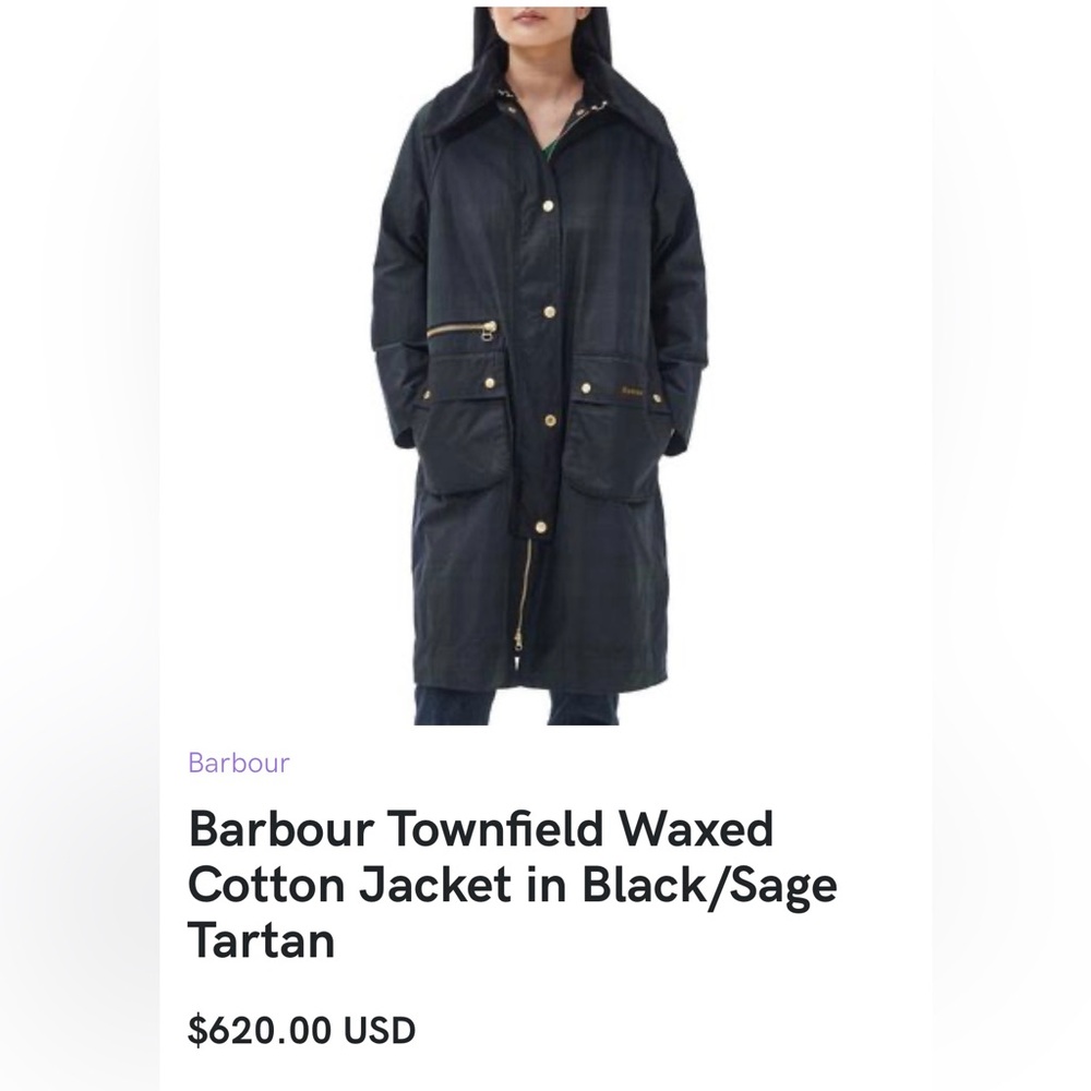 Barbour - Townfield Checked Corduroy-trimmed Waxed-cotton Jacket